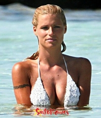 Michelle Hunziker in bikini
