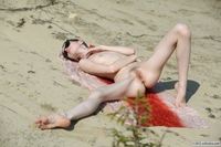 Kylie On Wild Beach