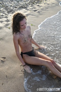Caroline on the beach