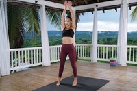 Dee Vine in a yoga session
