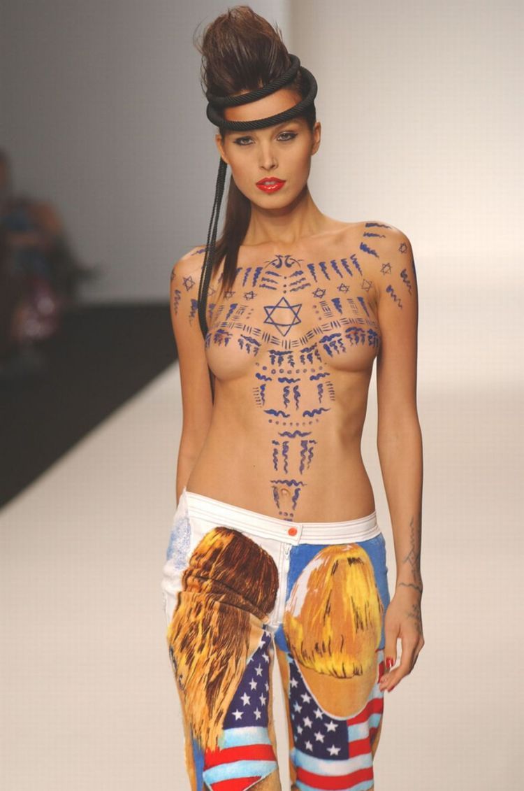 Painted Petra Nemcova