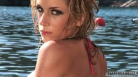 Tindra in pink bikini