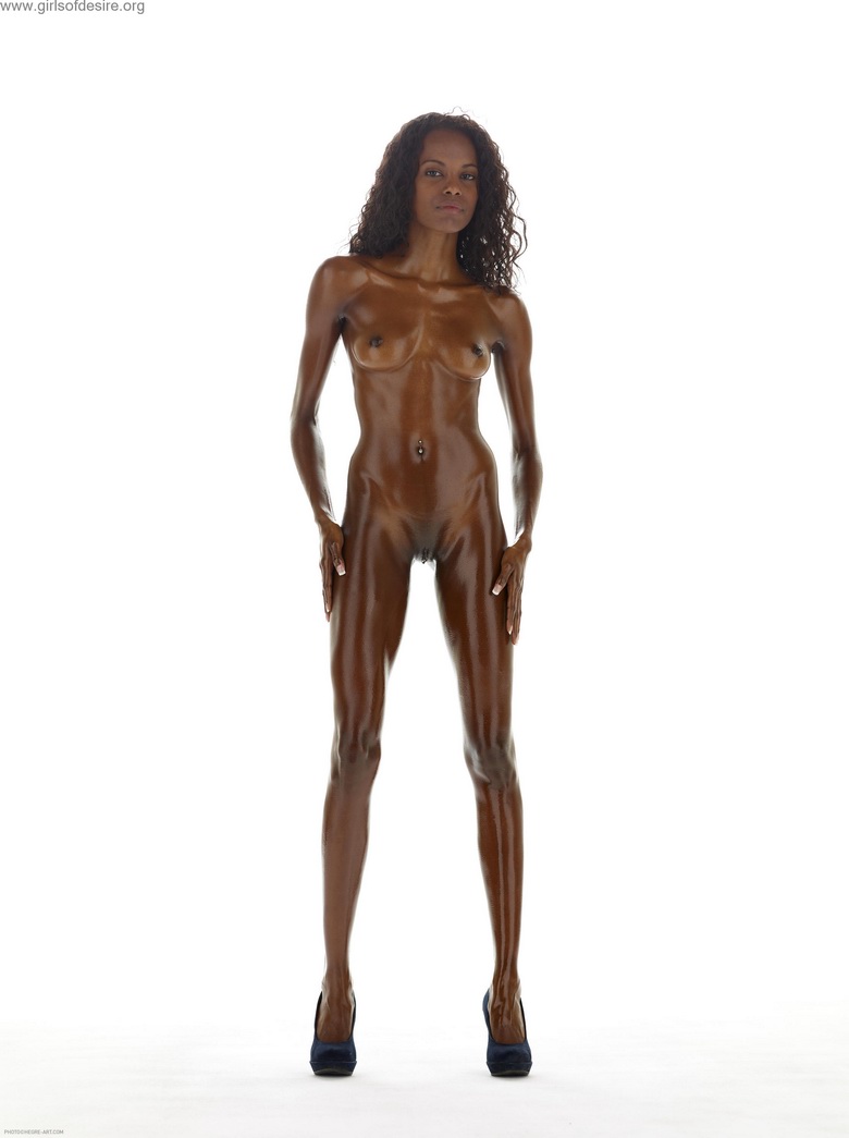 Valerie's perfect oiled & slim body