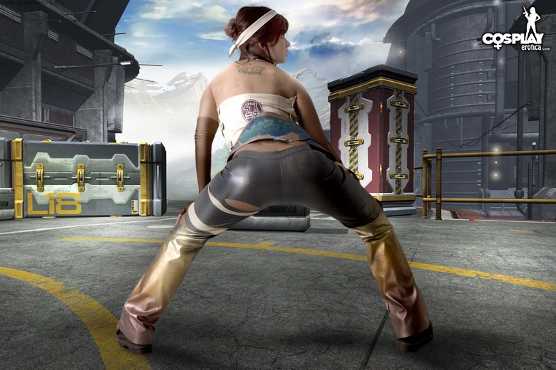 Naughty cosplay babe Ginger