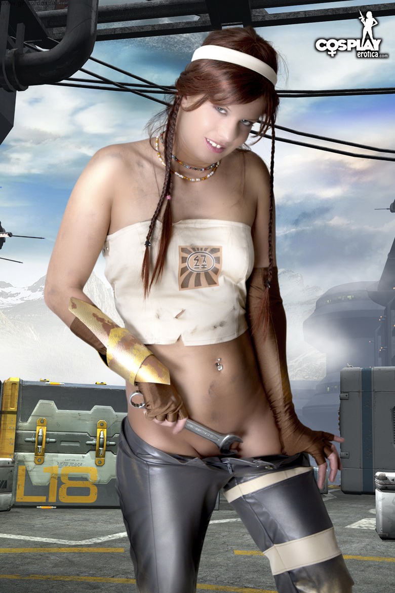 Naughty cosplay babe Ginger