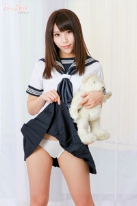 Maiko in Schoolgirl Cotton Panties
