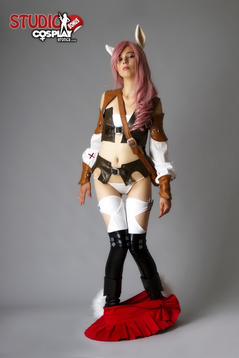 Stacy Cosplaying Lightning