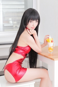 Sakura Noa in cherry latex