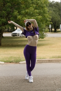 Nala Brooks in Purple Whatevers