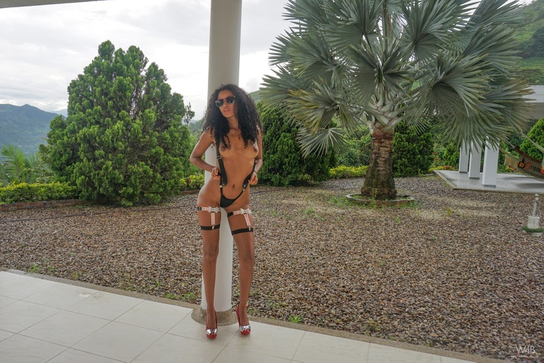 Mia Nix Posing In The Garden 
