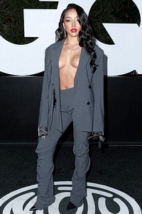 Tinashe Topless Under a Blazer